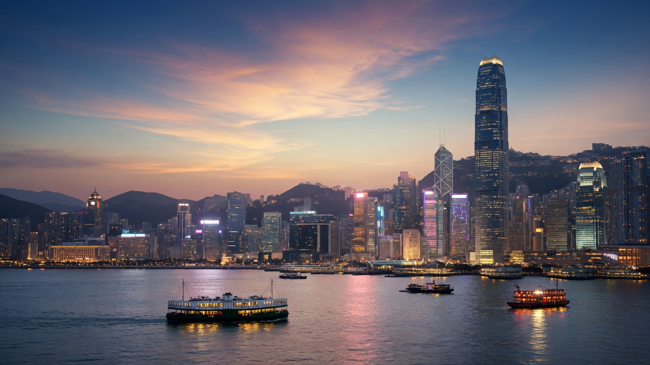 香港海港示意